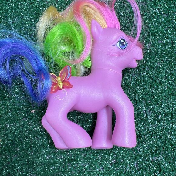 My Little Pony G3 Wind Drifter Raised 3D Butterfly Crystal‎ Princess Design 2005 - Picture 5 of 8